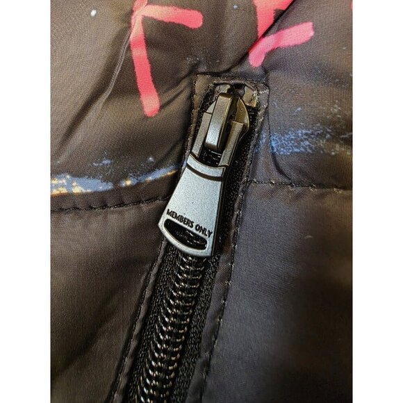 Jean-Michel Basquiat x Members only Alchemy Puffy Jacket Mens Sz XXL Hooded Coat - Picture 7 of 16